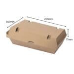 Brown Kraft Large Snack takeaway Box