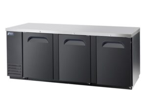 FRESH Back Bar Fridge with 3 door and black exterior