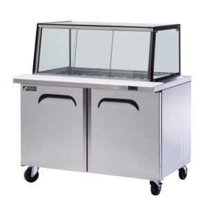 FRESH Glass Canopy Salad & Noodle Bar Fridge 2 Doors