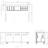 FRESH Refrigeration 3 Door Slide Top Prep Table Fridge FST-72 - Image 2