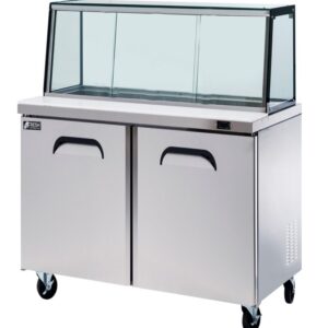 FRESH Glass Canopy Salad & Noodle Bar Fridge 2 Doors FSU-48GC