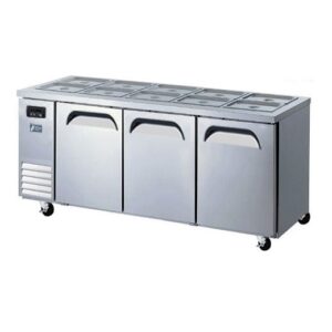 FRESH Refrigeration 3 Door Open Air Salad Table Fridge