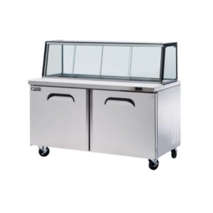 FRESH Glass Canopy Salad & Noodle Bar Fridge 2 Doors FSU-60GC