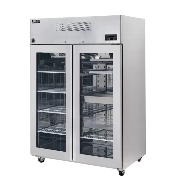 FRESH Glass Door Upright Fridge 2 Doors KTM-45RG2