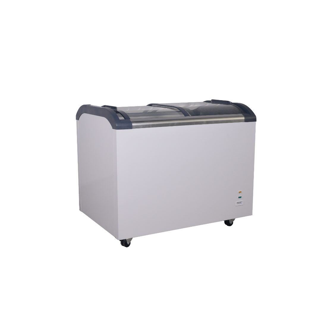 AUSTUNE Double curved Glass Chest Freezer ADQ-400