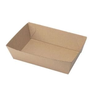 Brown Corrugated Food Tray 225x179x58mm (100pcs)