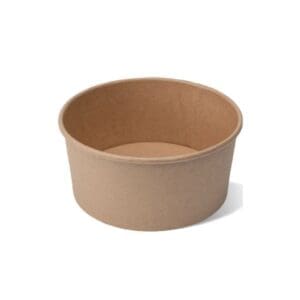 Brown Kraft 1300ml Salad Bowl