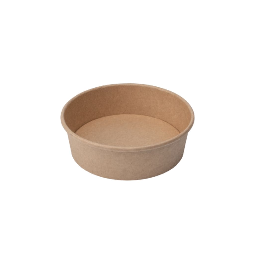 Brown Kraft 500ml Salad Bowl