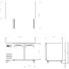 FRESH 2 Door Underbench Dual Temp Fridge | FT-1200RF - Image 2