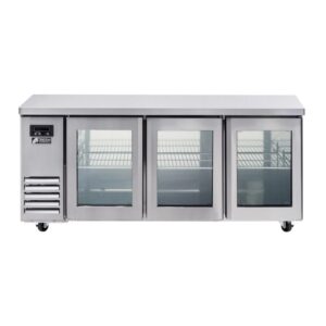 FRESH Underbench Fridge 3 Glass Door 1800mm FT-1800RG