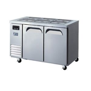 FRESH Refrigeration 2 Door Open Air Salad Table Fridge