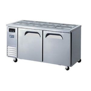 FRESH Refrigeration 2 Door Open Air Salad Table Fridge