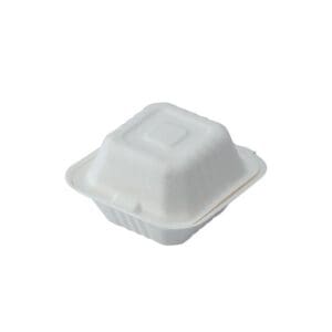 Sugarcane Clamshell 6" Hamburger Box 450ml (400pcs)