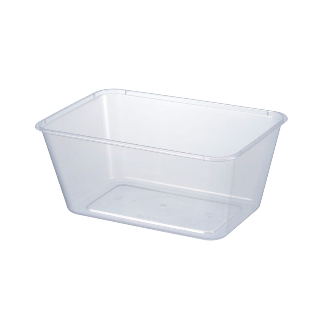 Fortune Pak 1000ml Rectangular Takeaway Container (500pcs per Box)