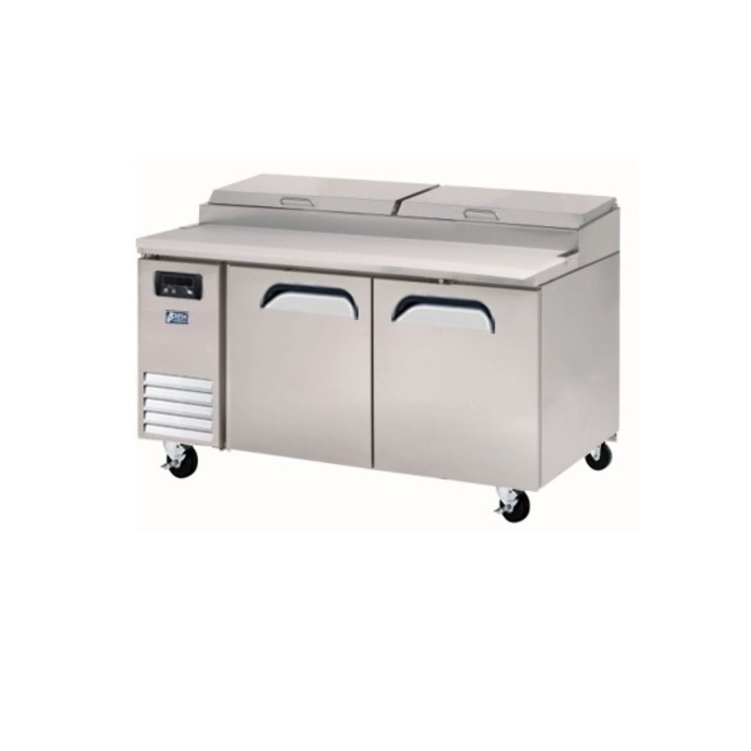 FRESH 2 Door Narrow Pizza Prep Table Fridge