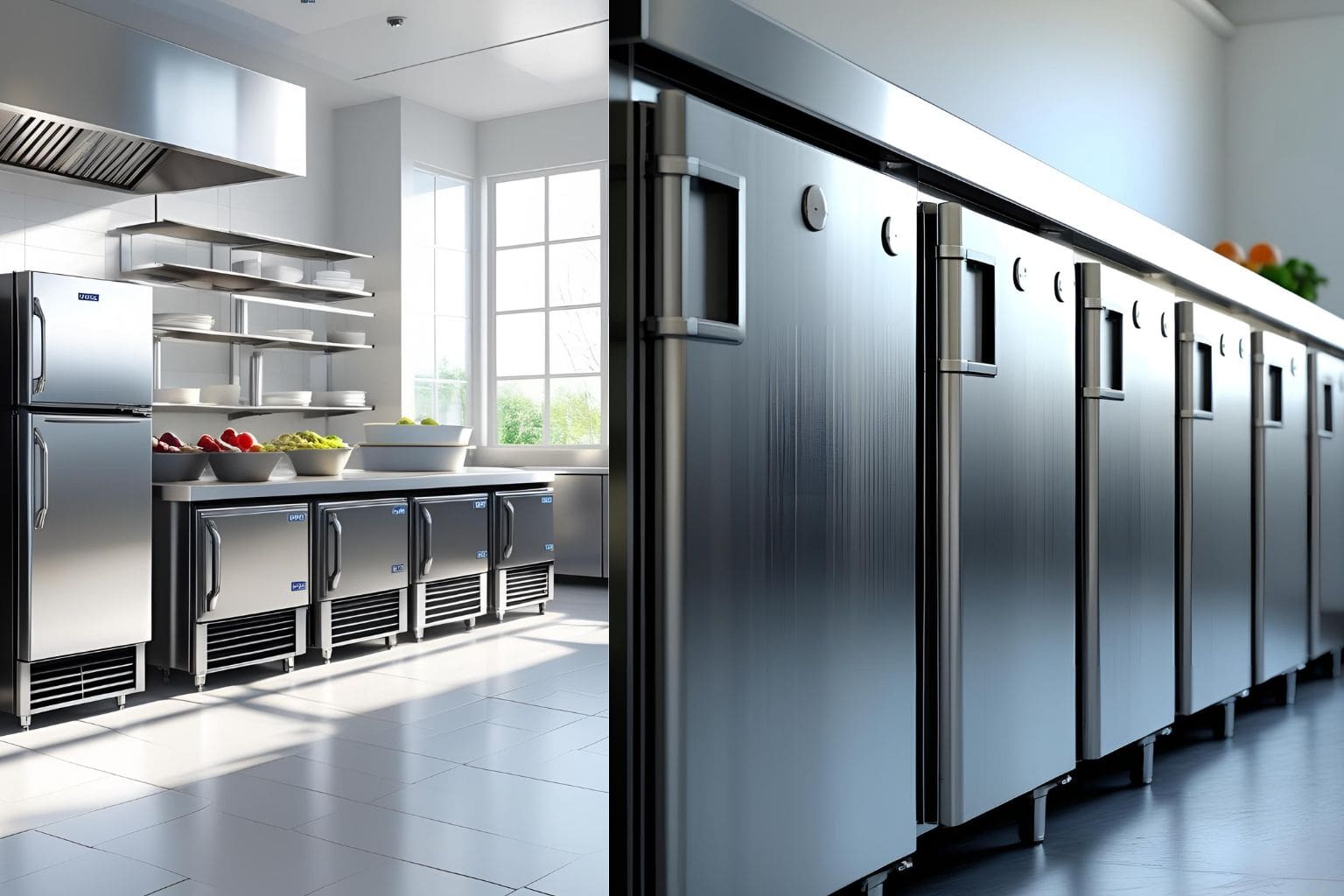 commercial under bench fridges