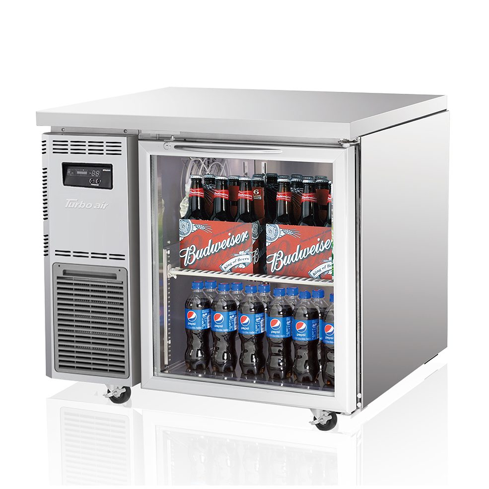 Turbo Air One Glass Door Undercounter Fridge | KGR9-1-N(HC)