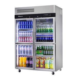 Turbo air Four Half Glass Door Upright Fridge | KR45-4G(HC)