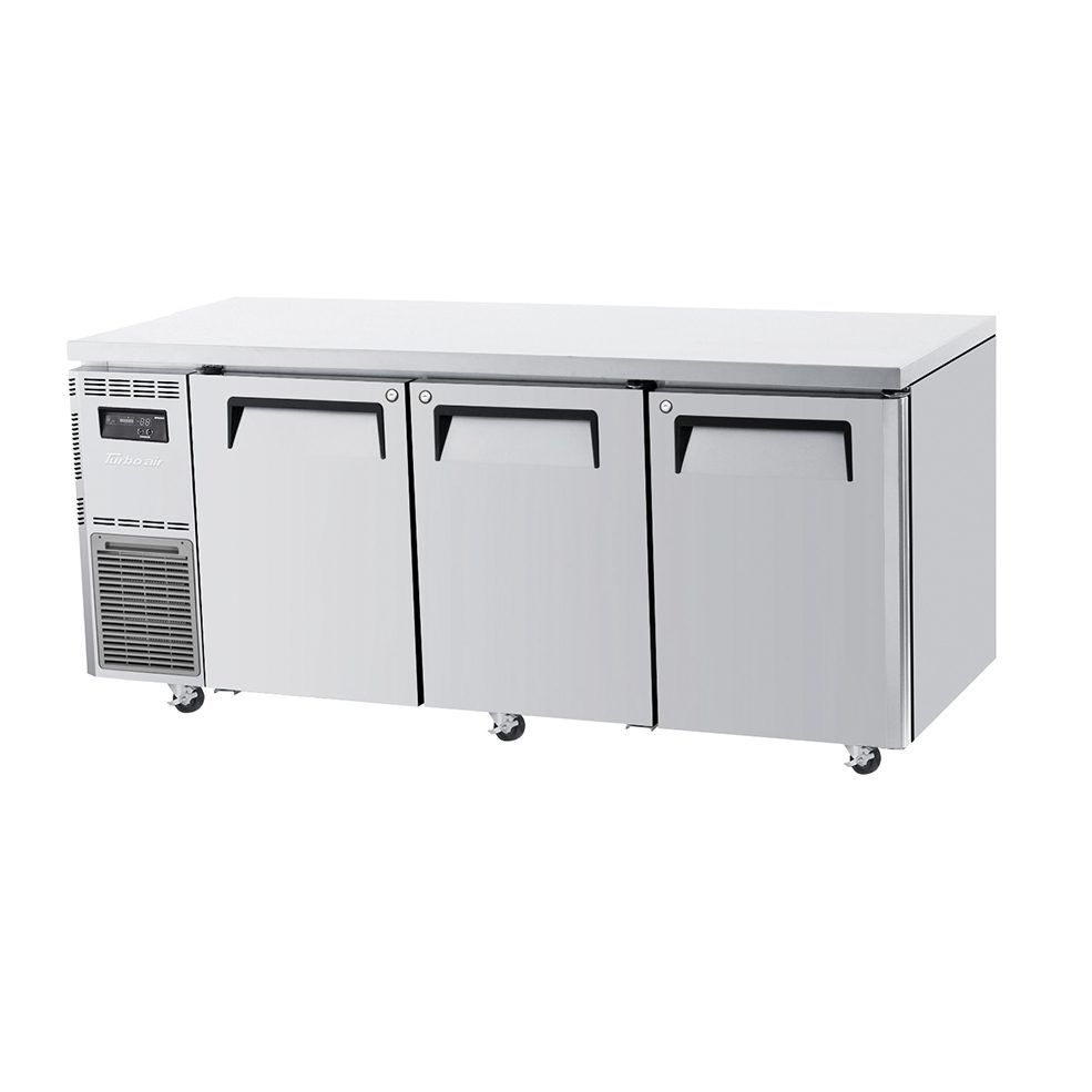 Turbo air Three Door Undercounter fridge | KUF18-3(HC), three door under counter fridge, triple door under bench fridge, 3 door under counter refrigerator