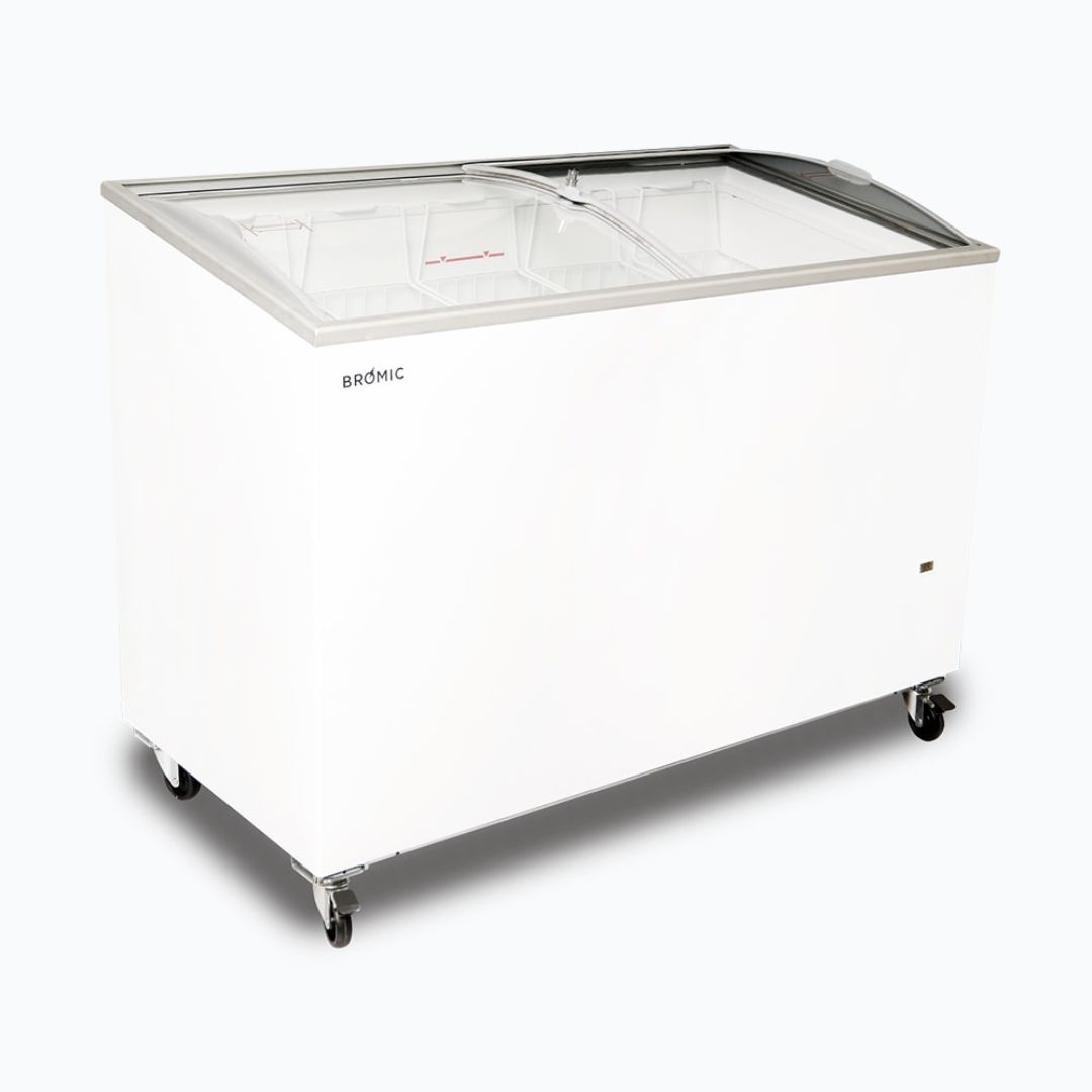 BROMIC Display Chest Freezer Angled Glass Top 352 litre, CF0400ATCG-NR