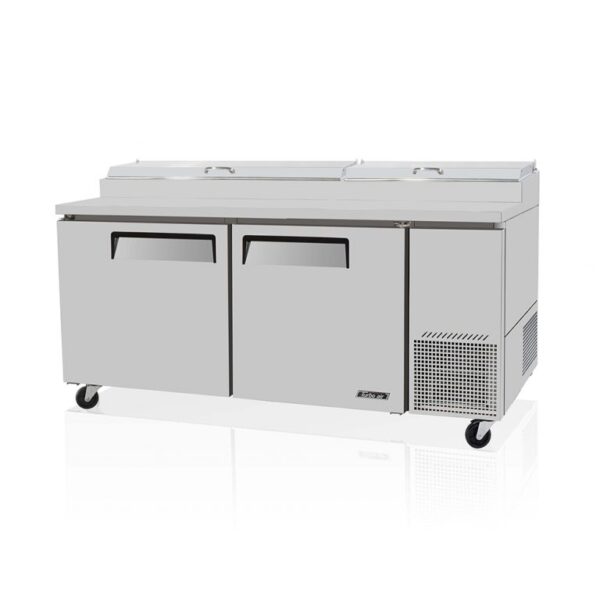 Turbo air Two Door Pizza Prep Table Fridge | CTPR-67SD, pizza prep fridges, pizza prep frige for sale, pizza fridge, pizza fridge for sale