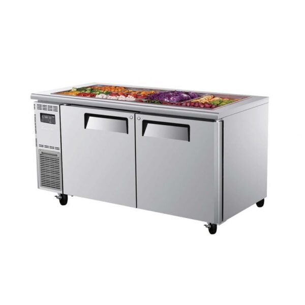 Turbo air 2 Door Salad Prep Table Fridge [BUFFET] , KSR15-2(FB) Cabinet, 2 door salad prep fridge for sale, commercial salad prep fridge for sale