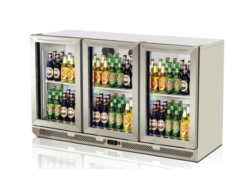 turbo air glass door back bar fridge, TB13-8H-SWS