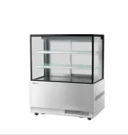 turbo air 1200mm wide cake display fridge with 2 shelves, tbp1200-2