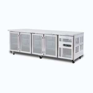 BROMIC 4 Glass Door Under Bench Fridge 553L, UBC2230GD-NR