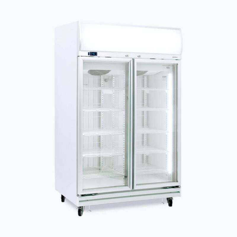 Bromic Double Door Upright Display Freezer 976L, UF1000LF