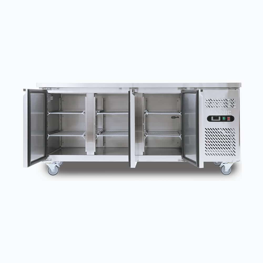 commercial fridge UBC1795SD-NR with doors open