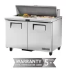 True Salad Prep Counter 2 doors - 12x1/6 GN pan top CC234-A