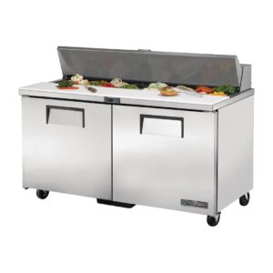 True Salad Prep Counter 2 doors - 16x1/6 GN pan top CC235-A