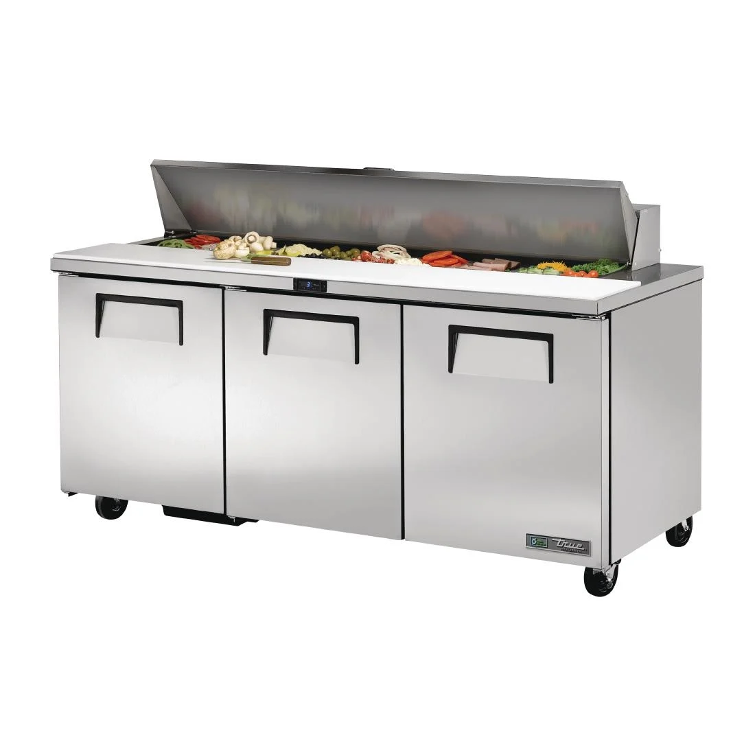 True Salad Prep Counter 3 doors - 18x1/6 GN pan top CC236-A