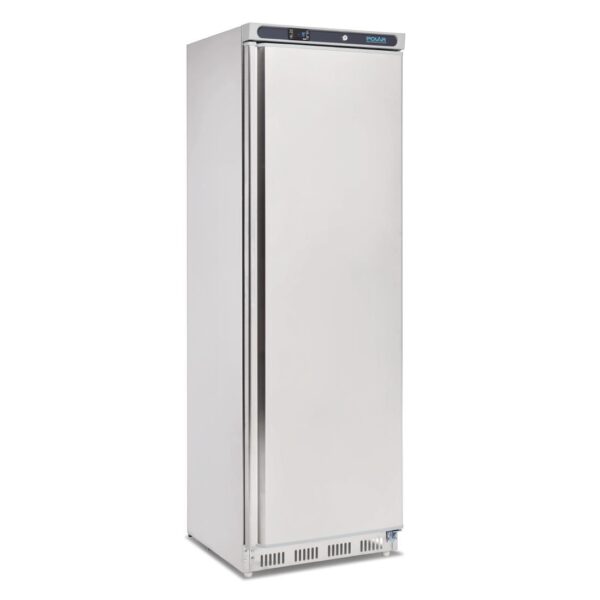 Polar C-Series Upright Fridge 400Ltr stainless steel