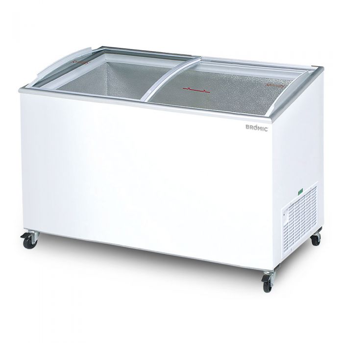 BROMIC CF0600ATCG-NR | Angled Glass Top 555L Display Chest Freezer