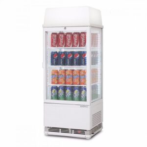 CT0080G4LW-NR | 78L Countertop Fridge LED Single Door Flat Glass