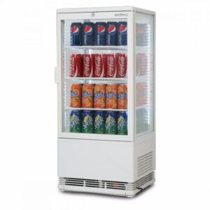 bromic CT0080G4W-NR | 78L Countertop Fridge LED Single Door Flat Glass