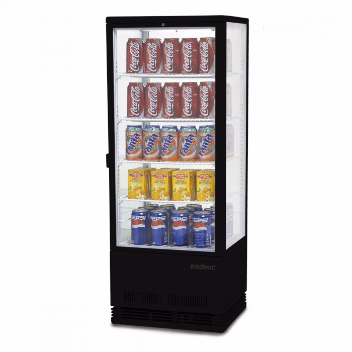 bromic CT0100G4B-NR | 98L Countertop Beverage Fridge Flat Glass LED