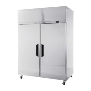 Williams Topaz Two Door Upright Fridge HTG2SS Stainless Steel