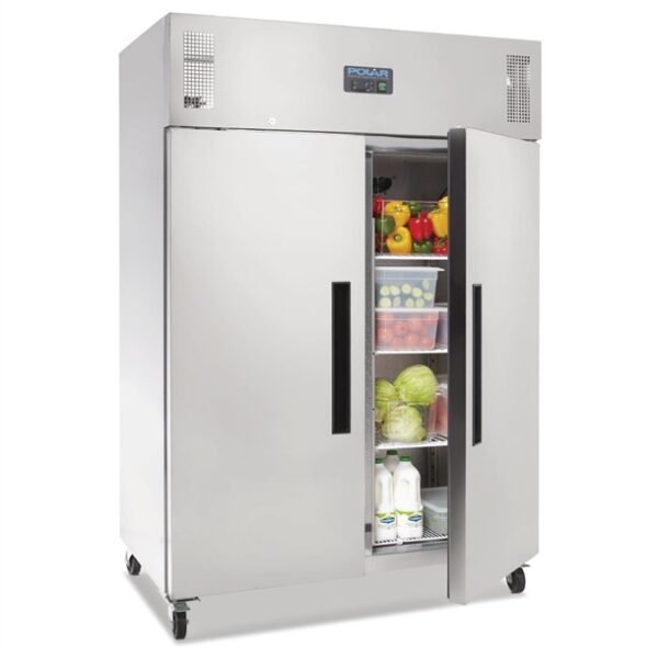 Polar G-Series 2 Door Upright Fridge Stainless Steel 1200Ltr DL895-A