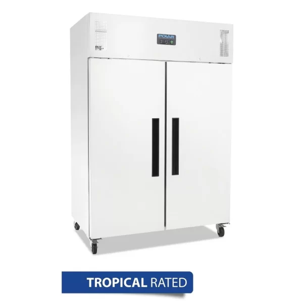 Polar G-Series 2 Door Upright Fridge 1200Ltr White DL898-A