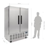 Polar G-Series 2 Door Slimline Upright Fridge 960Ltr GD879-A