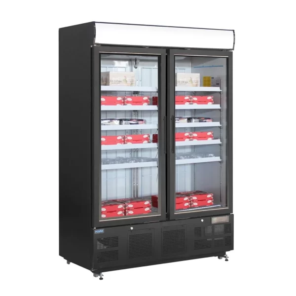 Polar G-Series 2 Door Upright Display Freezer 920Ltr