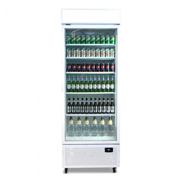 bromic GM0690LW | 690L Upright Display Fridge with Lightbox (White)