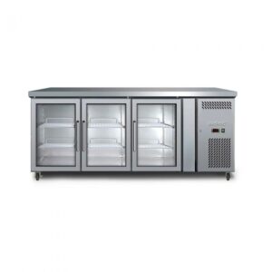 BROMIC UBC1795GD-NR | 3 Glass Door Under Bench Fridge