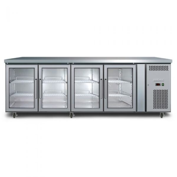 BROMIC UBC2230GD-NR | 4 Glass Door Under Bench Fridge