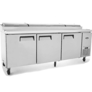 Atosa 3 Door Pizza Prep Table Fridge MPF8203, pizza prep fridges, pizza prep frige for sale, pizza fridge, pizza fridge for sale