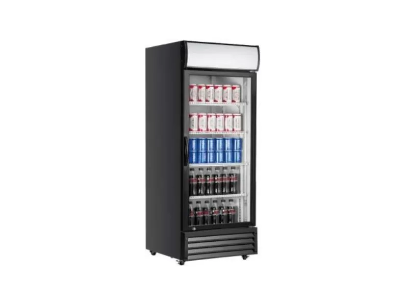 Atosa Single Glass Door Upright Display Fridge P600WB