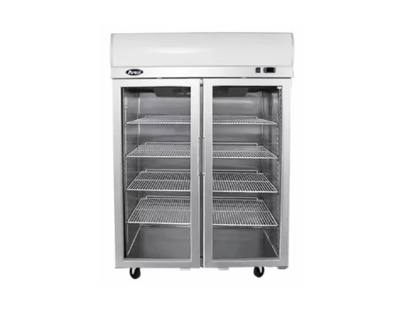 Atosa Top Mount Double Glass Door Upright Display Freezer YCF9408